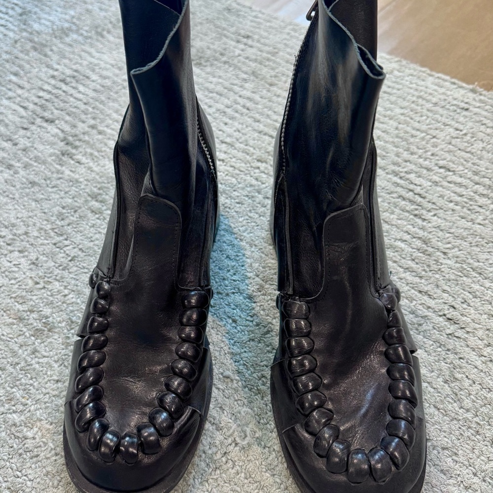 A.S.98 Black Ankle Boots 38 EXCELLENT condition